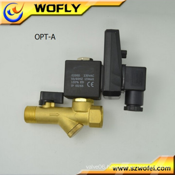 1/4" electronic auto timed drain valve